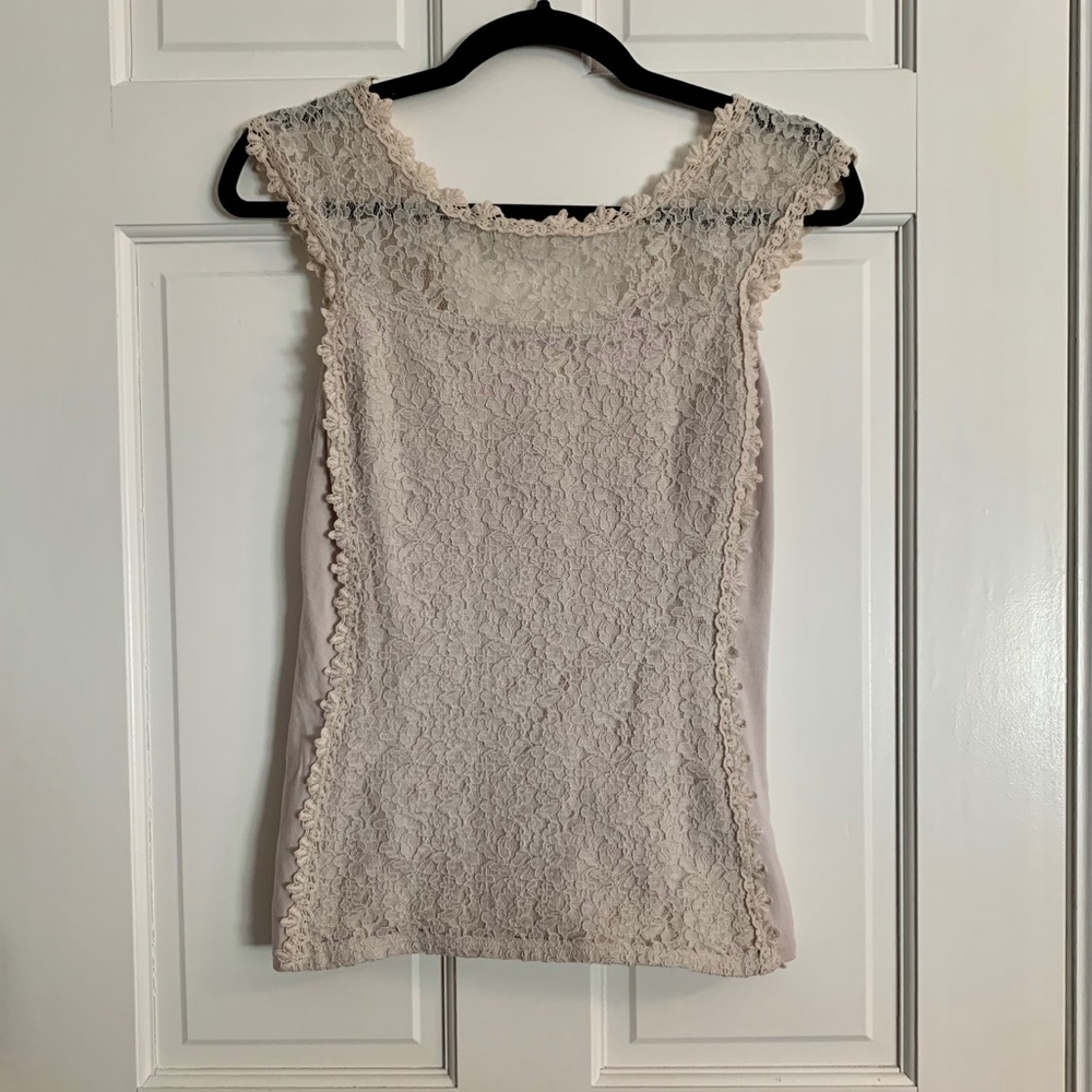 Express Lace Sleeveless Top